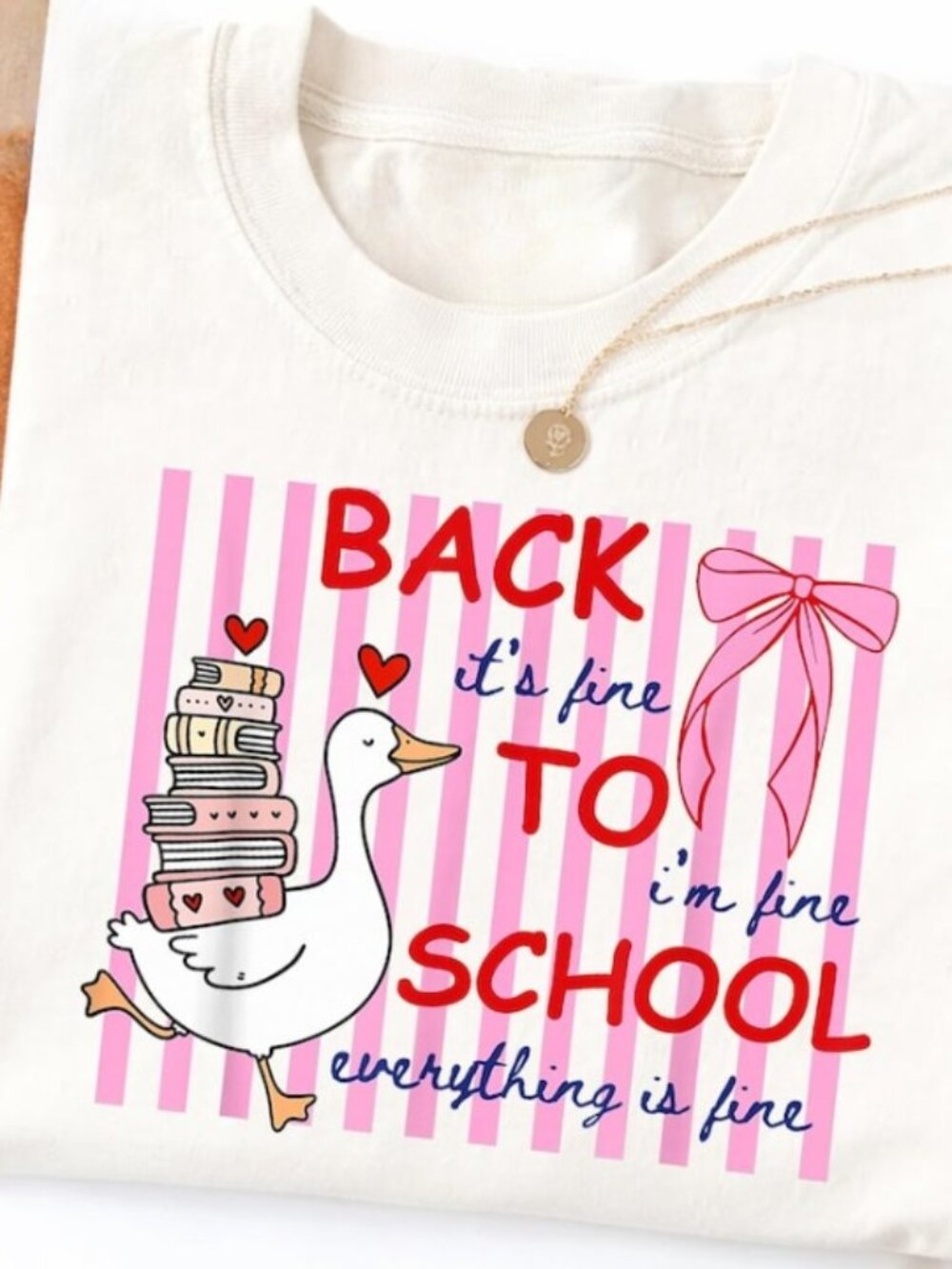 Silly Goose Teacher Shirt, Everything Is Fine Teacher Tee